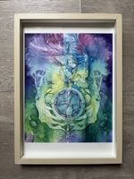 Bild „Eagle Spirit Medicine“ von Roberta Orpwood, gerahmt