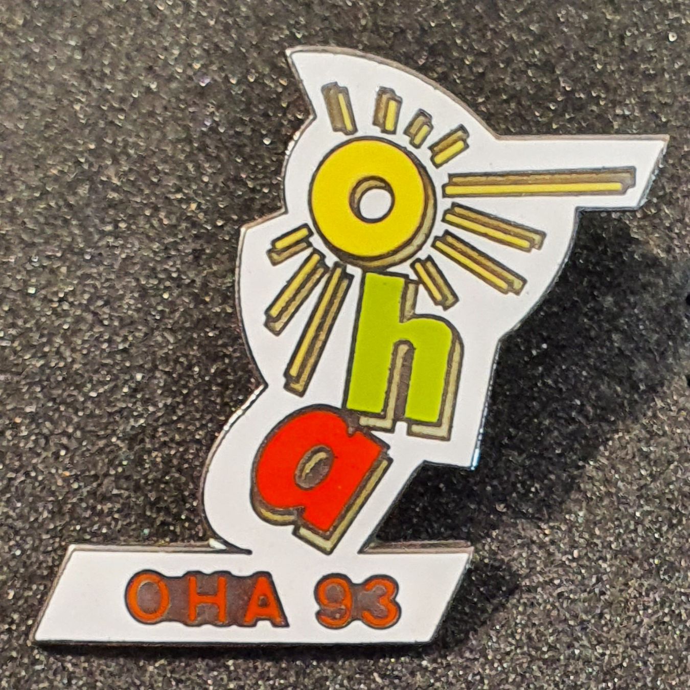 Plaketten & Abzeichen: S069 - Pin OHA 93 am Thunersee Thun – Gebraucht aus Reinach BL von Boston-Verkauf