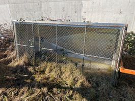 Chromstahl Wasserbecken mit Ständer mit Gitterdeckel