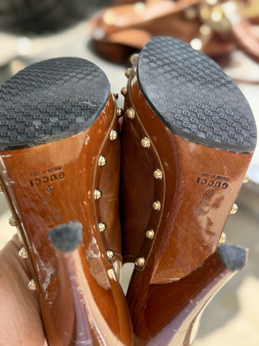 Gucci Scarpe da donna: Gucci Slingbacks mit Fransen –  in Cognac – Usato da Bassersdorf venduto da goldenone01 5