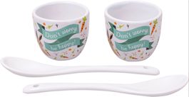 Geschenkset "Eierbecher & Löffel" 4-teilig