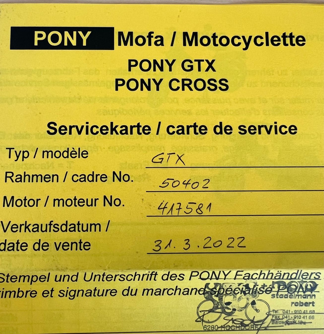 Pony Ciclomotori: Mofa Pony GTX – Usato da Rain venduto da mar_xw6v 2