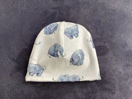 NEUE Beanie/Mütze für Neugeborene (0-3Mt.) Elefanten