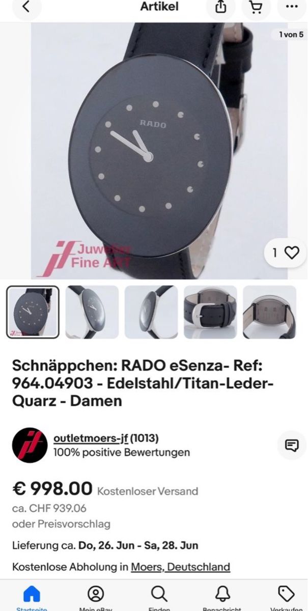 Rado Orologi: Rado Esenza Damenuhr – Usato da Untersiggenthal venduto da TimeandShine 9