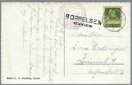 1922 STAB-0 BOPPELSEN+VIOL.-0 LÄGERNHOCHWACHT*POST-BOPPELSEN