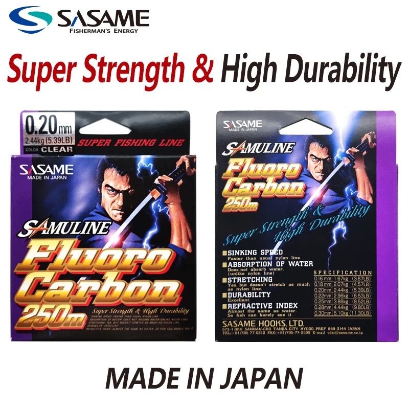 Fili: 250m Sasame Fluoro Carbon 0.30mm oder 0.35mm. Made in Japan – Nuovo e nell'imballaggio originale da Arbon venduto da Helmuth 1