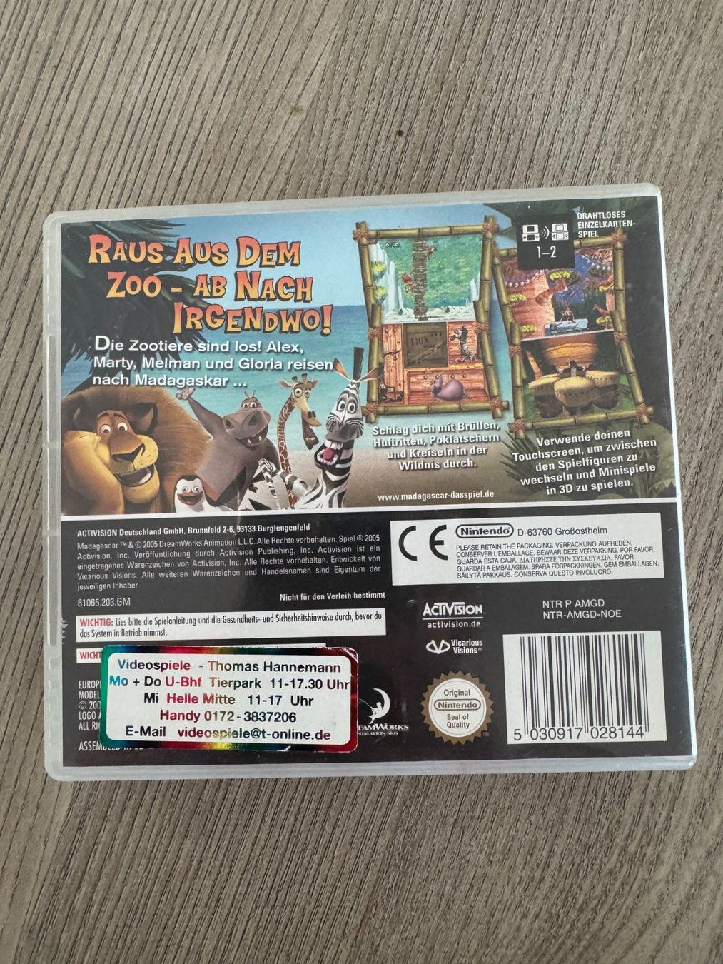 Spiele: Madagascar Nintendo DS – Gebraucht aus Nottwil von dan_8wvp 1