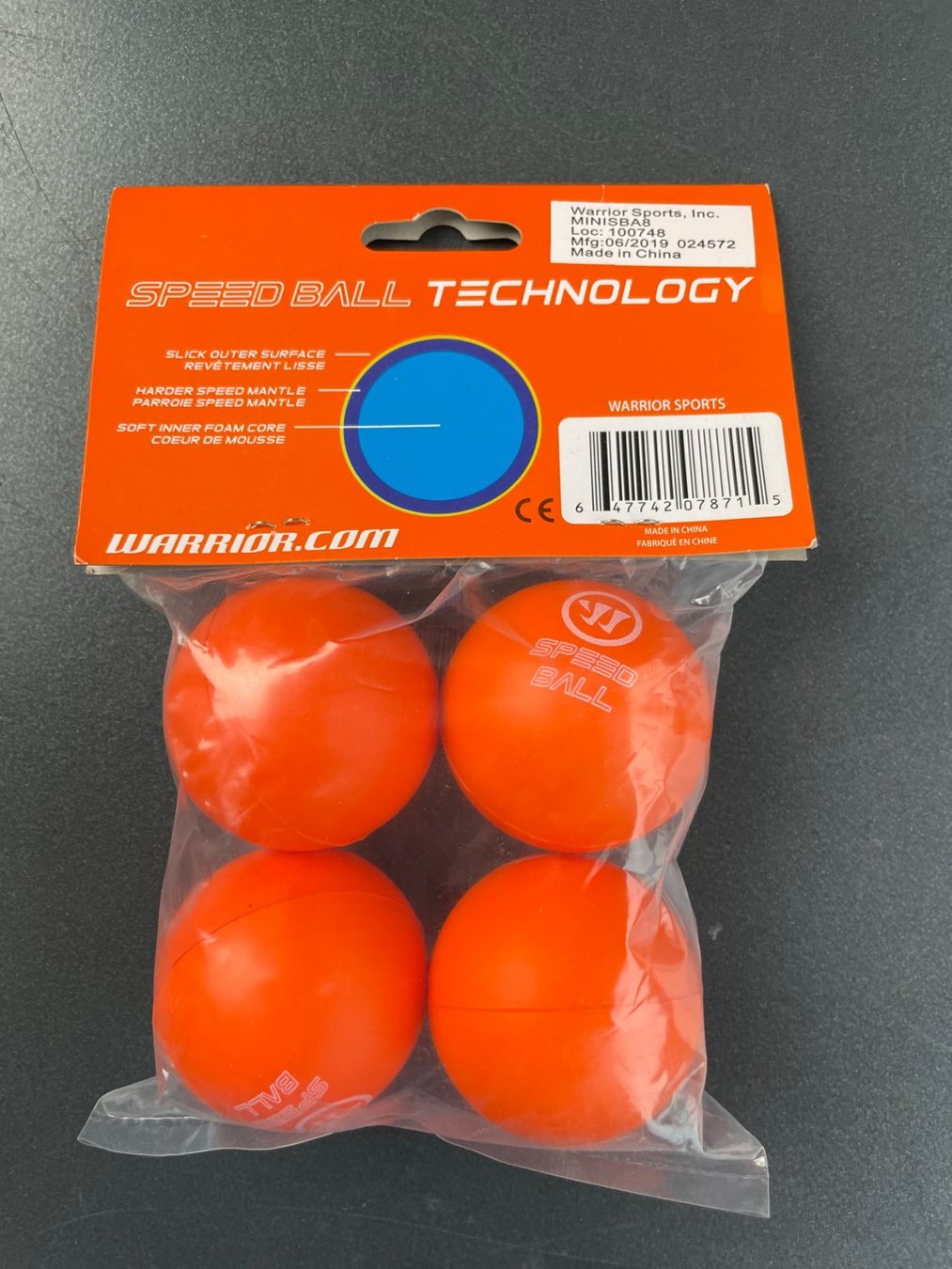 Palloni: Warrior Speed Ball in der Farbe Orange – Nuovo e nell'imballaggio originale da Zürich venduto da ONA-Online 1