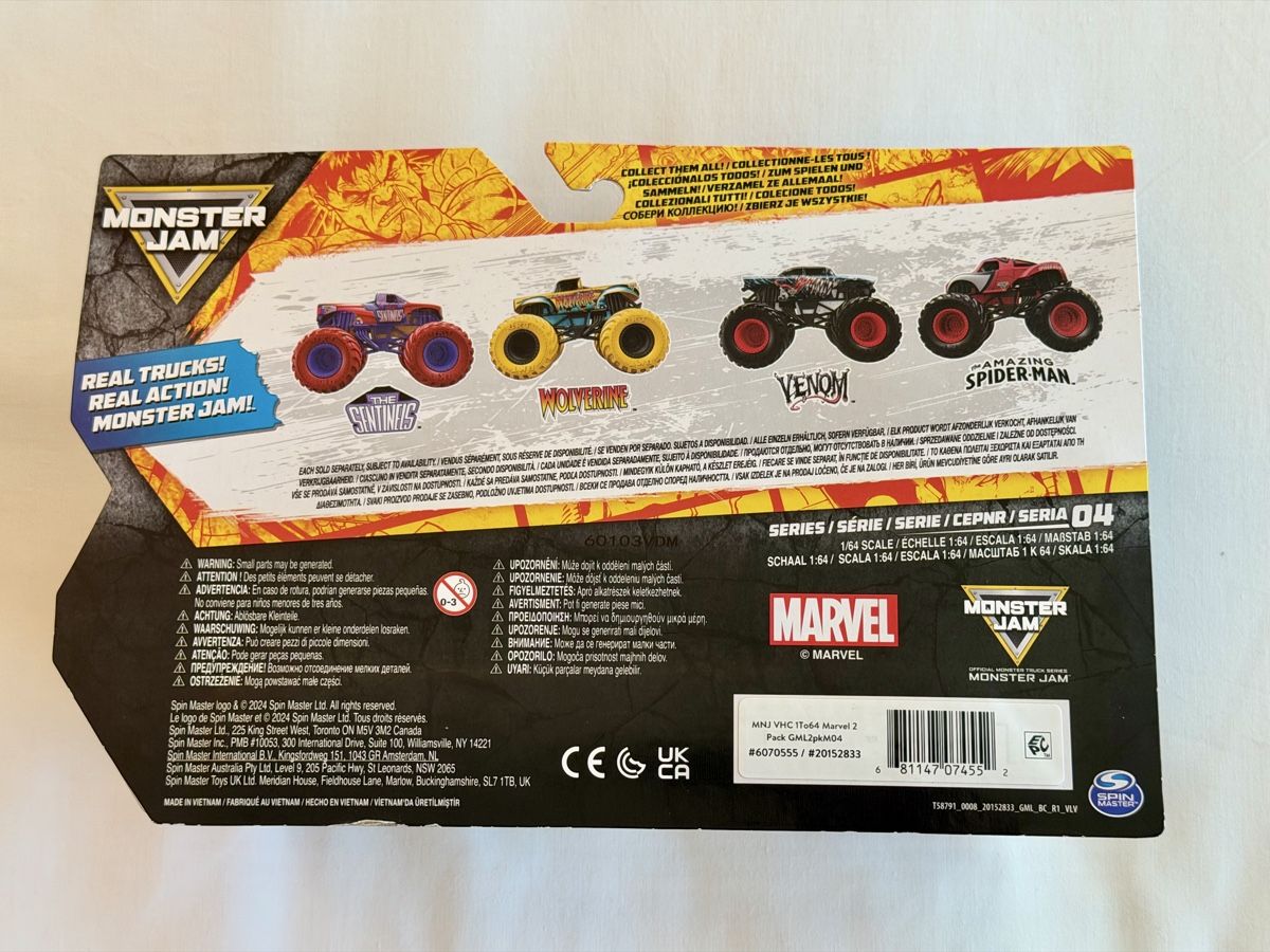 Marvel Jouets: Monster Jam Marvel 2er Set Sentinels vs. Wolverine – Neuf avec emballage d'origine à Oberembrach par theZaz 1