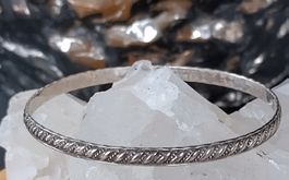 ARMREIF GEMUSTERT IN 800 925 SILBER
