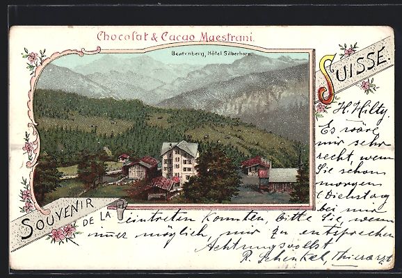 Cartoline postali: Passepartout-Lithographie Beatenberg, Ho – Usato da Berlin venduto da bartko-reher