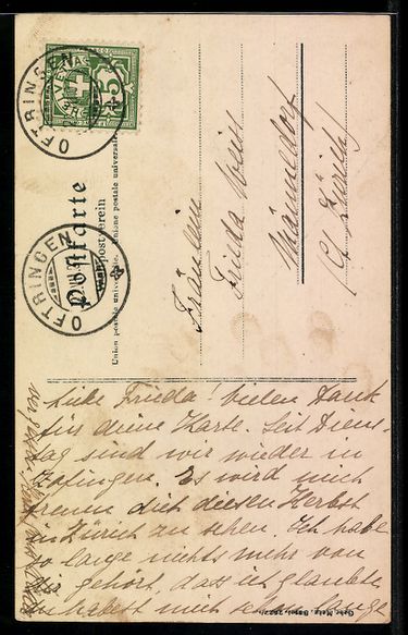 Cartes postales: Zofingen, Strassenpartie mit Gewerbehall – D'occasion à Berlin par bartko-reher 1