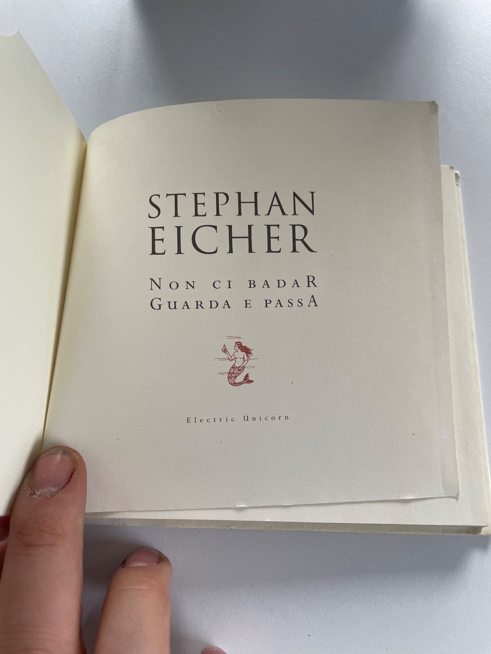 CD: Stephan Eicher - Non ci badar Guarda e passa – Usato da Sargans venduto da Didis