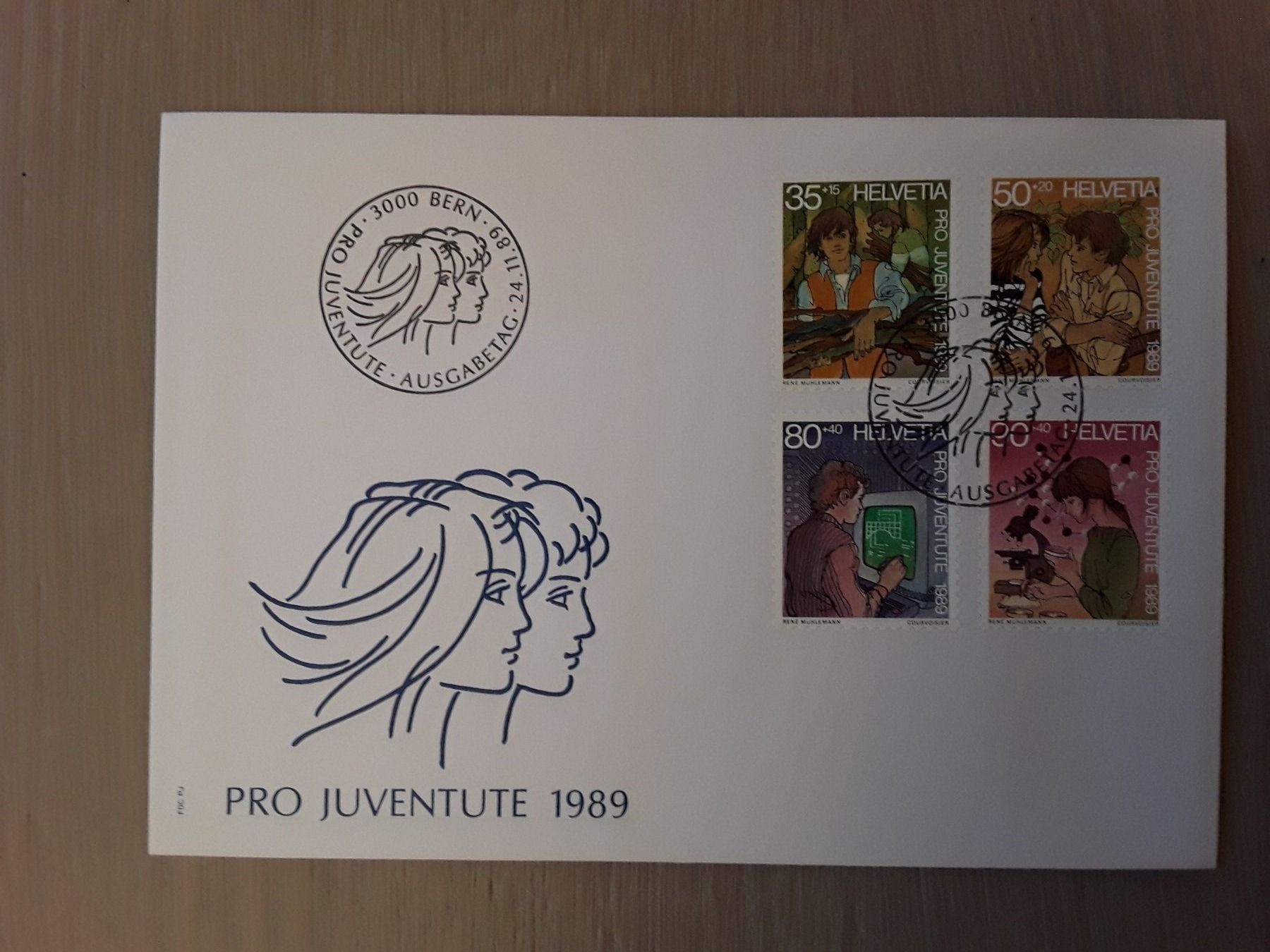 Tutti i francobolli: Pro Juventute FDC Brief 1988 / 1989 – Usato da Bazenheid venduto da derdelorean01 2