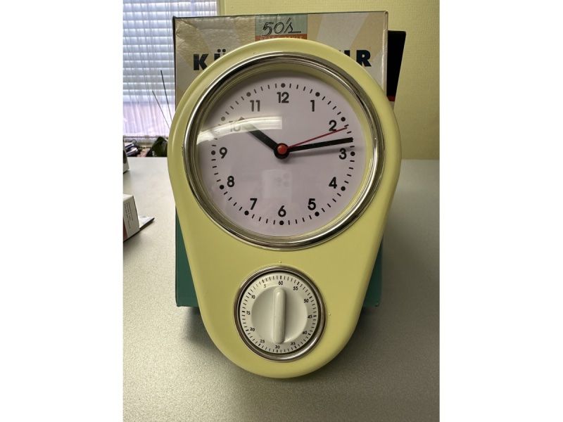Sveglie: neue Retro Küchenuhr – Nuovo e nell'imballaggio originale da Necker venduto da liq24 1