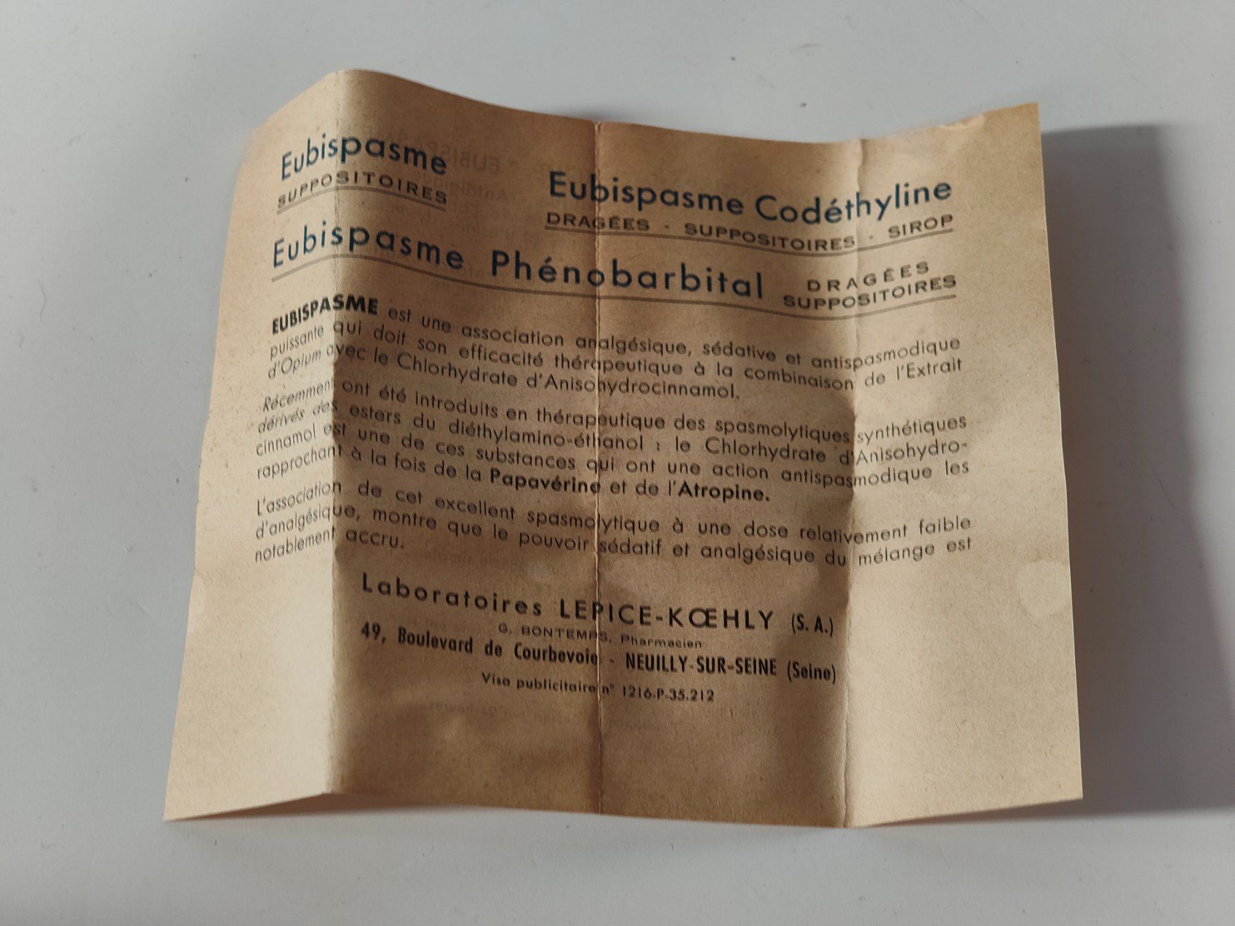 Bottiglie: Seltene Antike Eubispasme Phenobarbital Arzt Apotheke – Usato da Monthey venduto da 19_karen_84 3