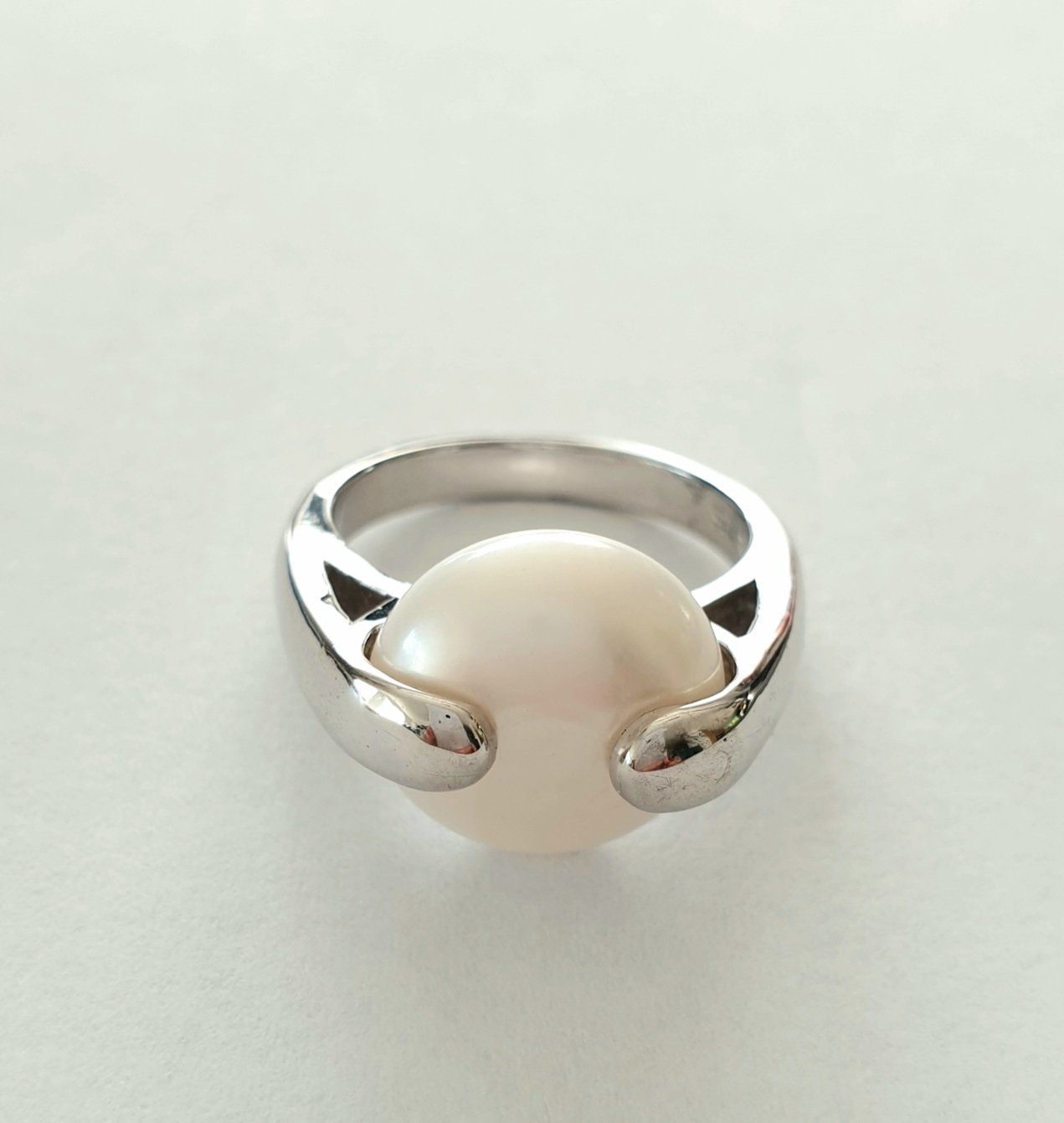 Anelli: Edeler Silberring 925 mit echtem Perlen - Modernes Design – Nuovo e nell'imballaggio originale da Uetikon am See venduto da Coralreef 6