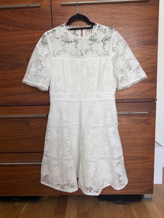 Ted Baker London Kleid Spitze weiss Gr. 38 elegant Cocktail