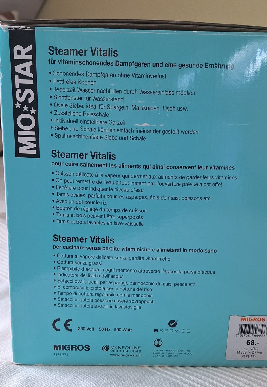Mio Star Elettrodomestici da cucina: Steamer VITALIS MioStar – Usato da Mellingen venduto da formi17 5