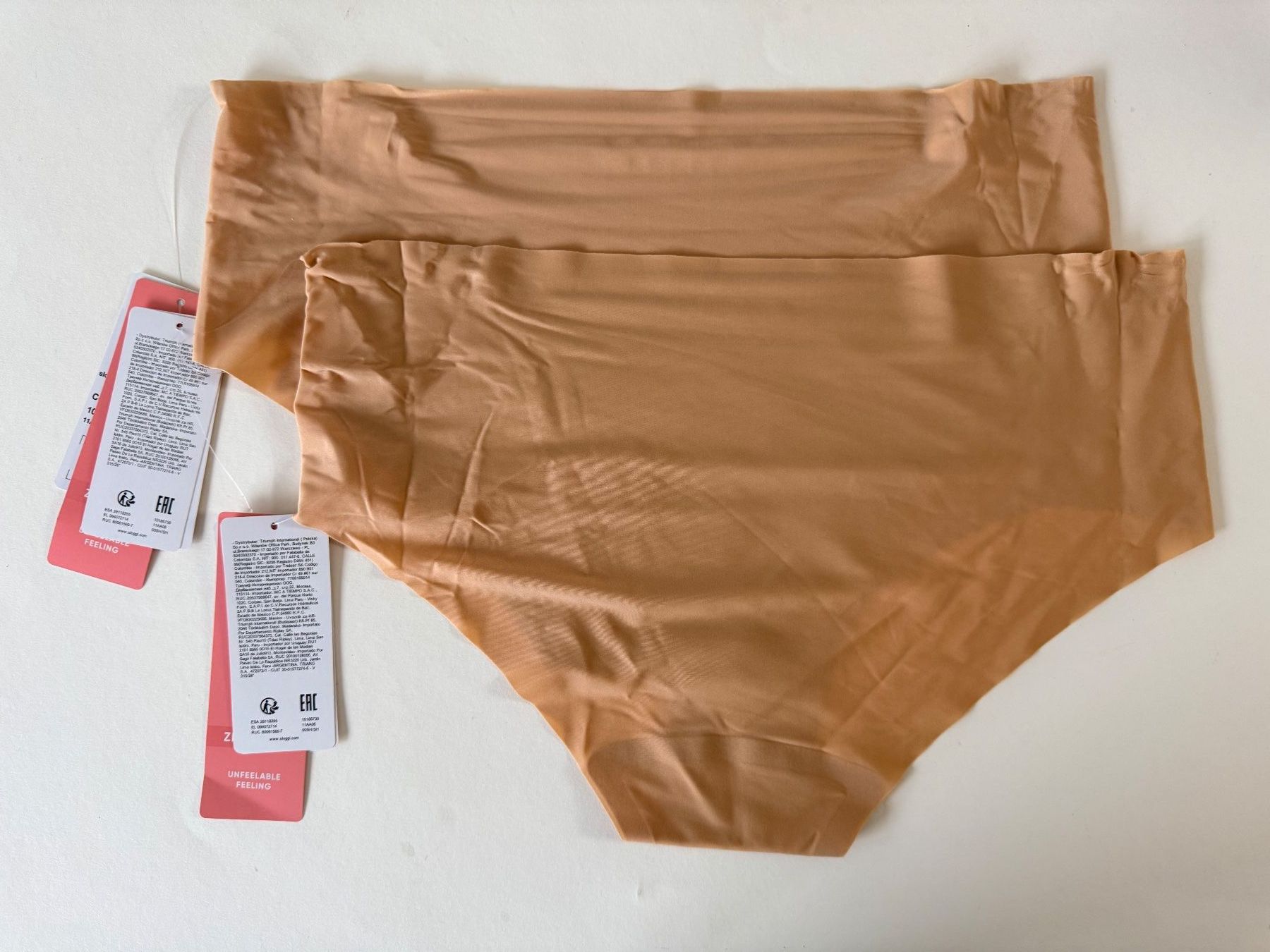 Sloggi Altra biancheria intima: SLOGGI, Hipster ZERO FEEL, Grösse L, 2 Stück in Hellbraun – Nuovo e nell'imballaggio originale da Rudolfstetten venduto da gst_g7xl 2