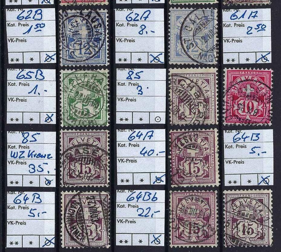 Tous les timbres: Ziermuster, verschiedene gute Werte gest. – D'occasion à Hitzkirch par walti1959 2