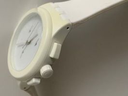 Basic White Swatch Chrono - ungetragen