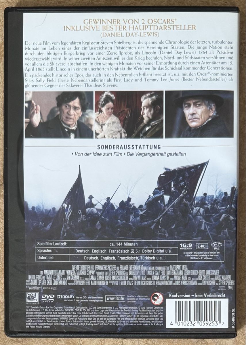 Alle DVDs: LINCOLN – Neu (gemäss Beschreibung) aus Dietikon von AndreaSch01 1