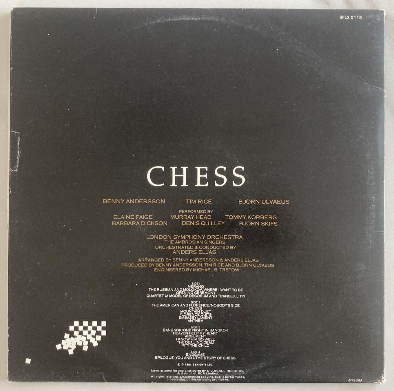 Dischi in vinile: BENNY ANDERSSON / TIM RICE / BJÖRN ULVAEUS - CHESS – Usato da Poliez-Pittet venduto da Newtown-Records 1