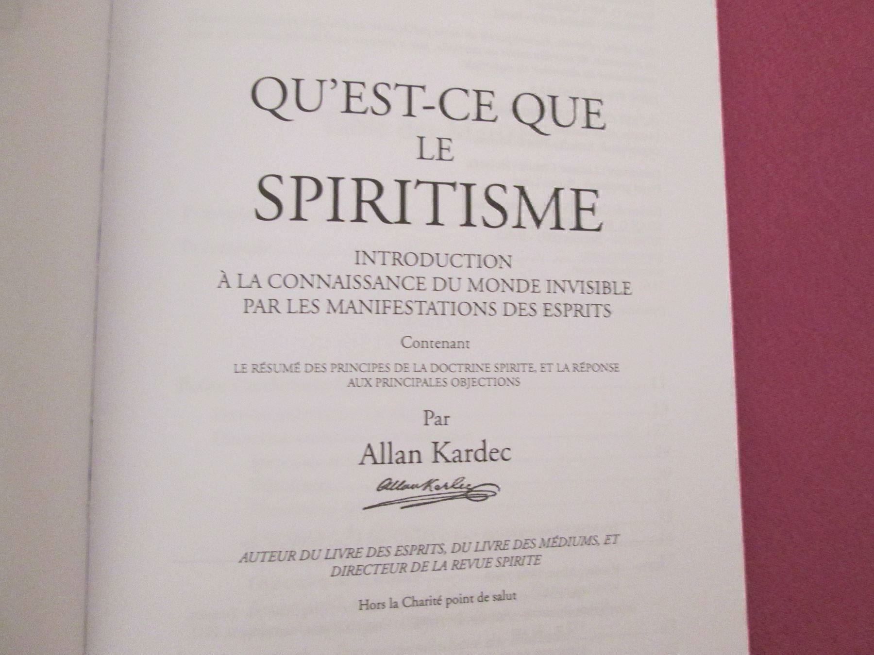 Bücher: Qu'est-ce que le spiritisme – Gebraucht aus Neuchâtel von Dualseele 5