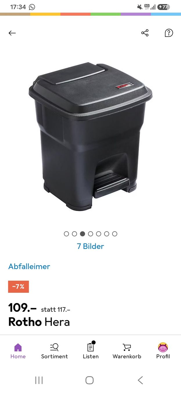 Rotho Abfalleimer: Rothopro Eimer HACCP – Neu (gemäss Beschreibung) aus Bettlach von pindejo 2