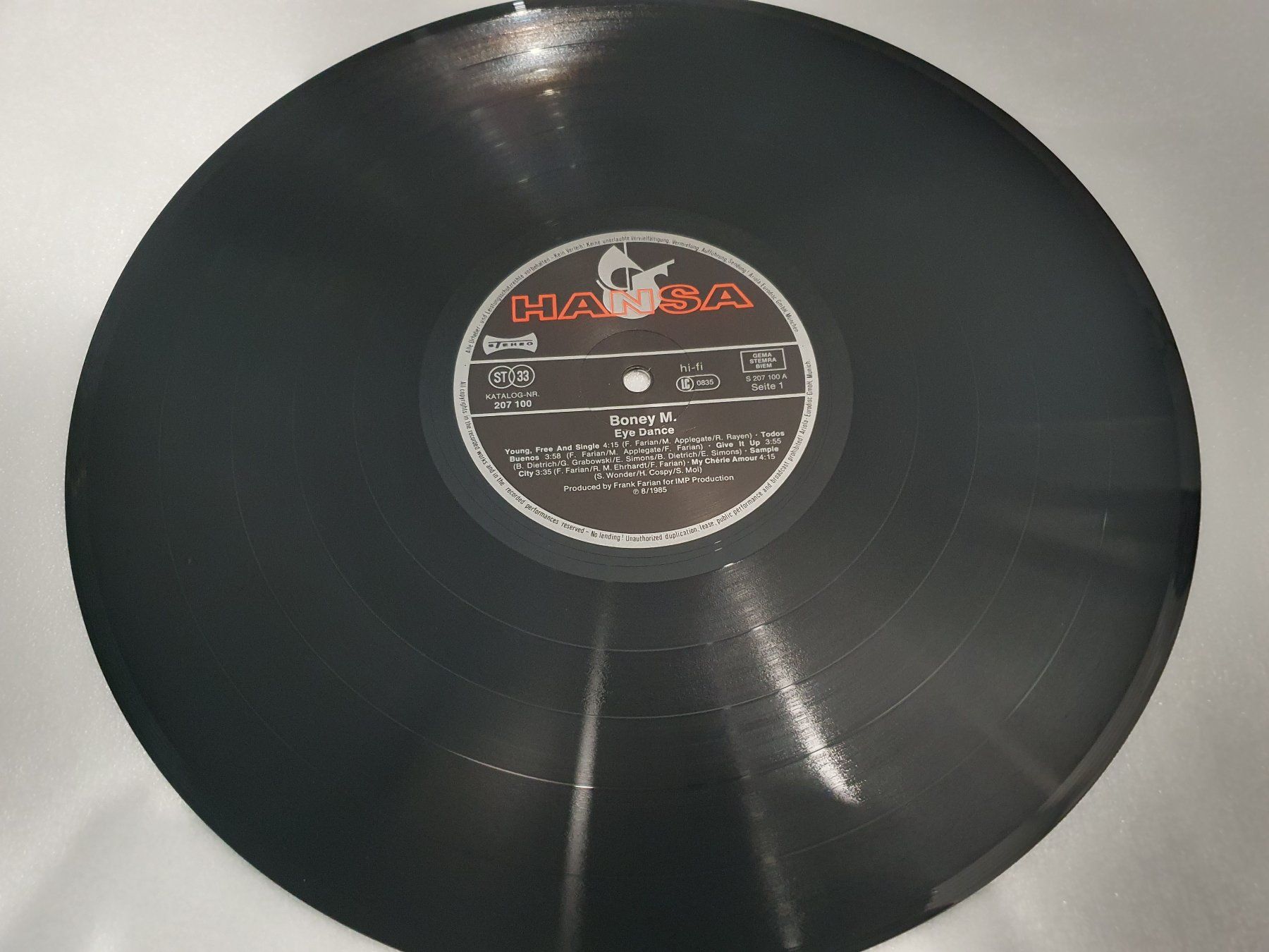 Schallplatten: Boney M. – Eye Dance – Gebraucht aus Uster von Vinyl-Leidenschaft 3