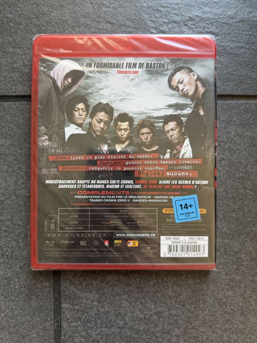Tous les DVDs: Crows Zero Blu-ray Takashi Miike – Neuf (Voir description) à Zürich par cENS0R 1