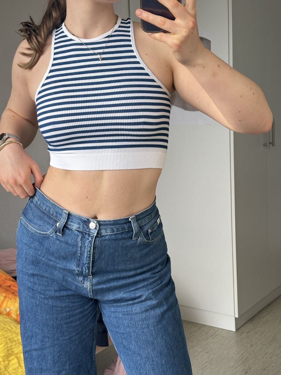 Pull&Bear Top: Gestreiftes Oberteil von Pull and Bear – Nuovo (secondo la descrizione) da Oberwil BL venduto da viviii.mz
