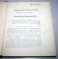 R. Schmidt: Grundriss Vorlesung Deutsches Strafrecht, 1915