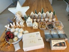 Weihnachtsset diverses 135teilig- siehe Bilder