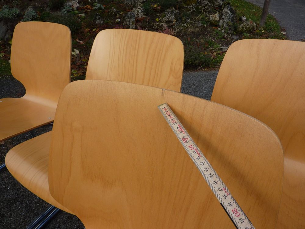 10 Stühle Freischwinger Stapelstühle Seminarstühle stapelbar 6