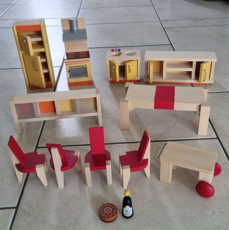 Melody Jane Puppenhaus-Küchenstuhl – Weißer Beistellstuhl Aus Holz, Maßstab 1:12, Für Miniaturmöbel