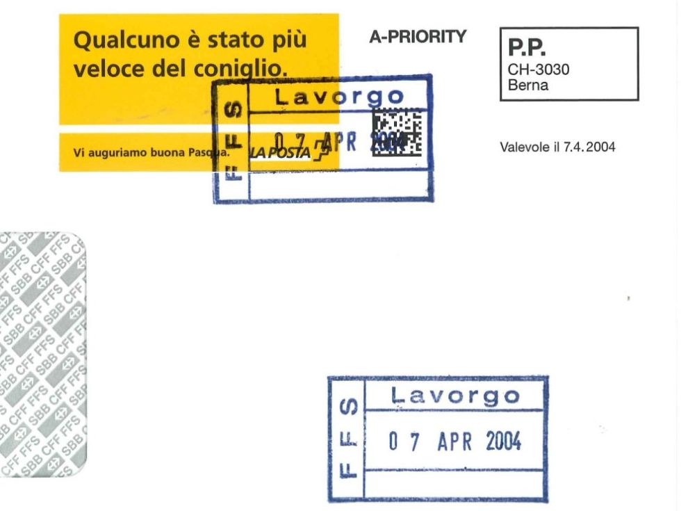 Alle Briefmarken: Busta FFS con francobollo speciale e timbro FFS Lavorgo – Neu (gemäss Beschreibung) aus Castione von Rx-stamps 1