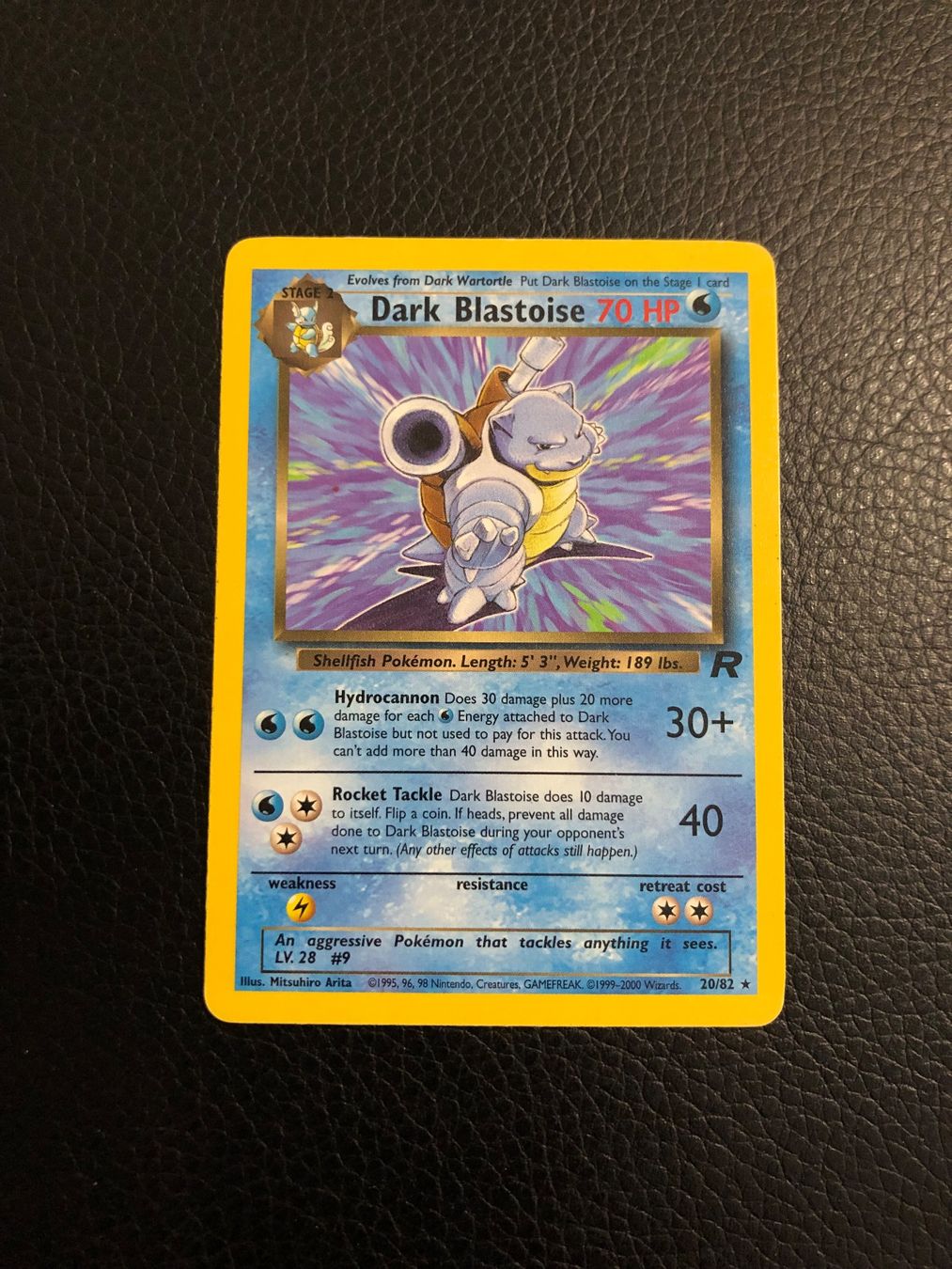 Pokémon Carte collezionabili: Team Rocket Dark Blastoise rare 20/82 Ab 1 – Usato da Paradiso venduto da Pkmn10