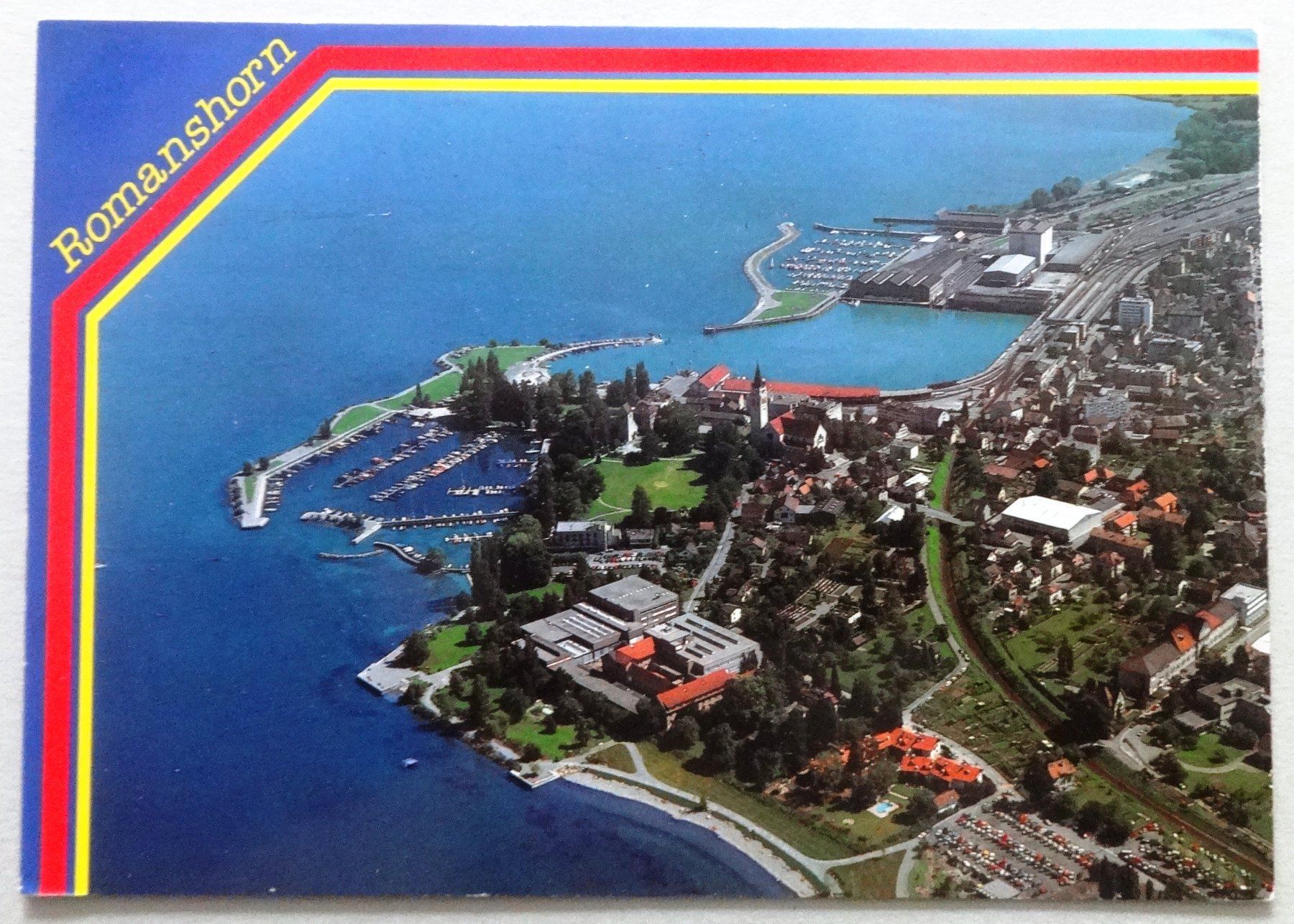 Ansichtskarten: Romanshorn/TG mit Bootshafen am Bodensee – Gebraucht aus Fétigny von Billy2miny