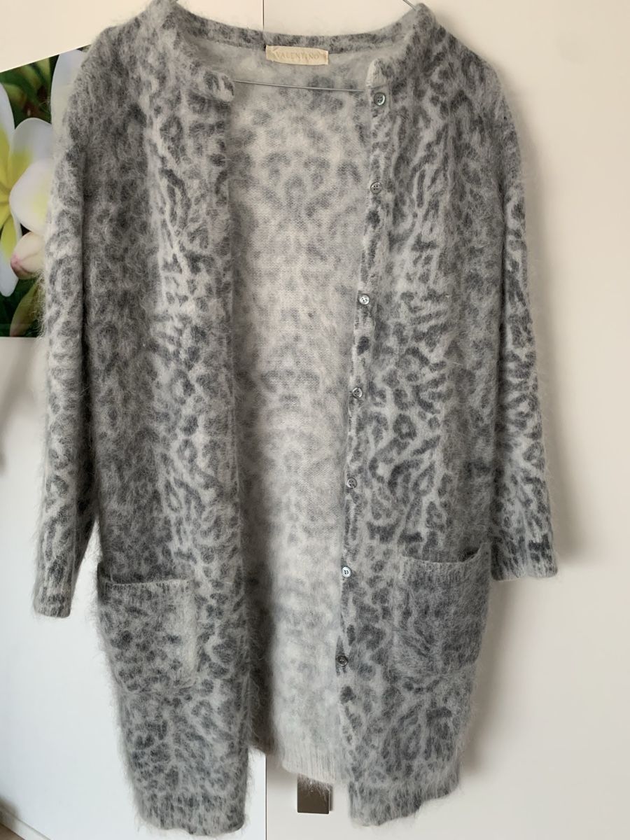 Maglioni & Felpe: VALENTINO Angora Set Cardigan + Pullover Grau Leo, S – Usato da Affoltern am Albis venduto da Monica32 2