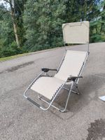 Chaise longue  toile beige neuve