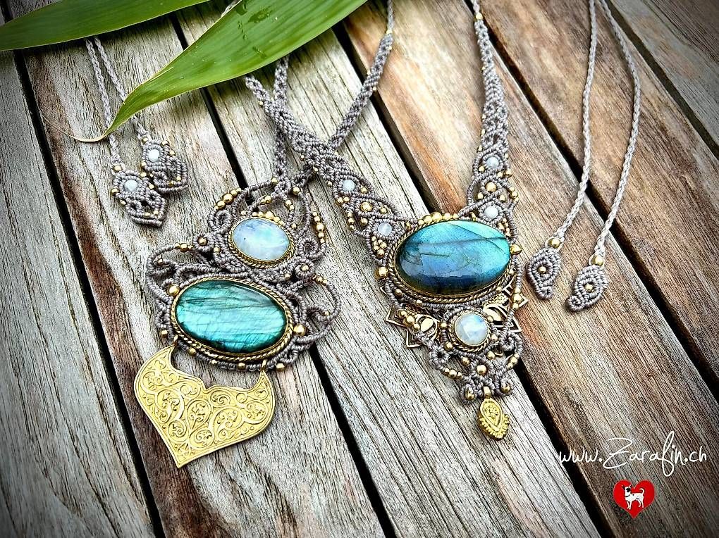 Ketten: Boho Mikro Makramee Schmuck – Neu (gemäss Beschreibung) aus Birmensdorf ZH von Zarafin 1