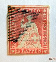 Strubel, ZNr.24B mit schw. eidg. Raute