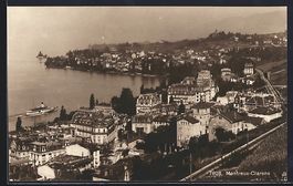 Montreux-Clarens, Teilansicht mit Dampfe