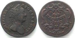 RDR Kreuzer 1760 H, MARIA THERESIA Kupfer ERHALTUNG! vz