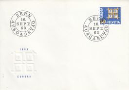 1963 401 Europa CEPT Motiv FDC Bern 16.9.1963