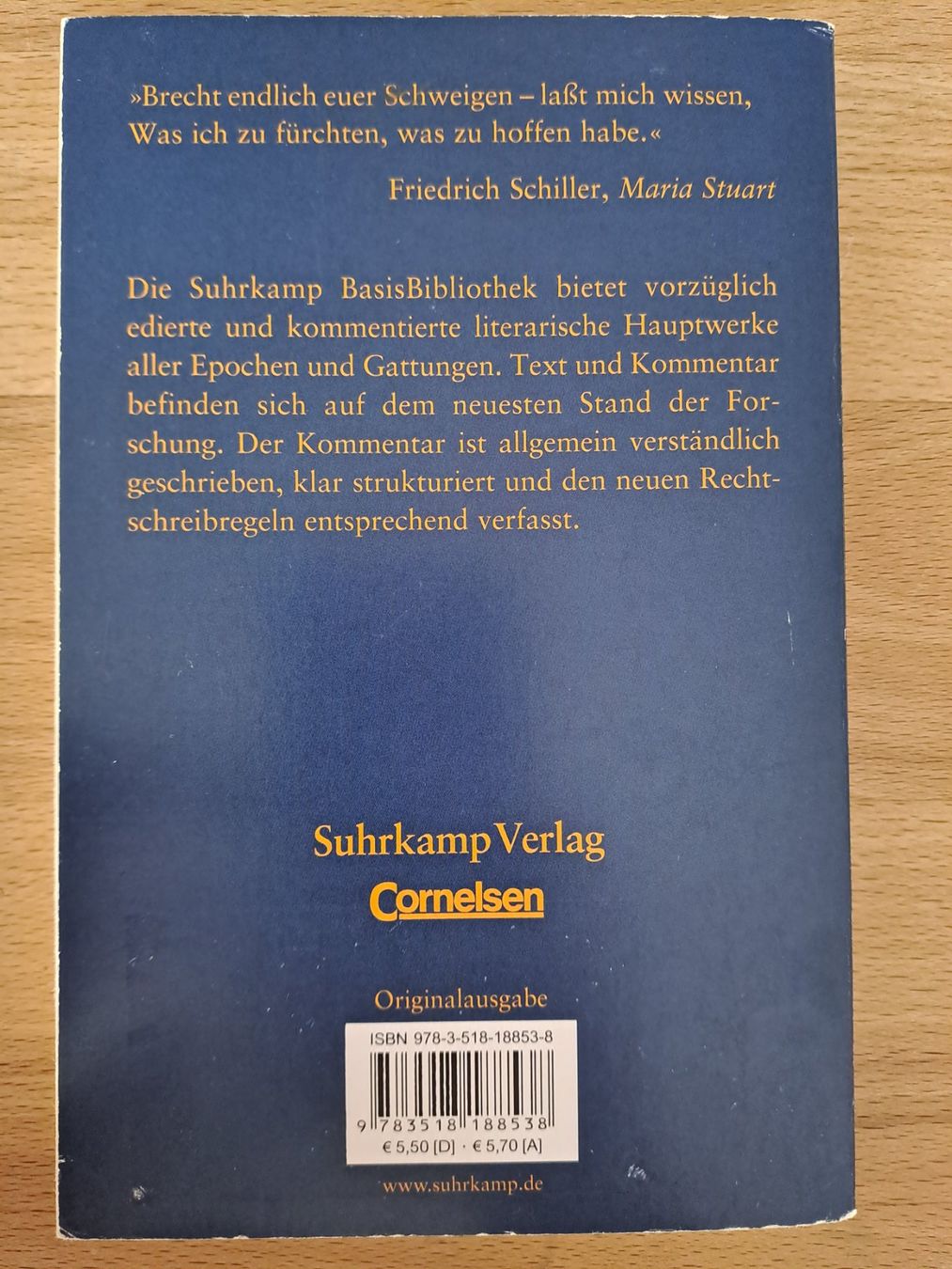 Libri: Maria Stuart - Friedrich Schiller – Usato da Wünnewil venduto da Bear78 1