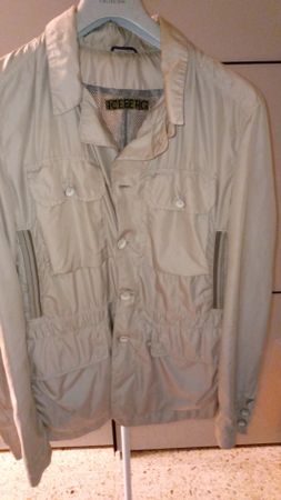 Veste mi-saison Iceberg beige, style cargo, taille M