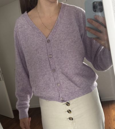 Strickjacke Violet Des petits hauts / gilet violet